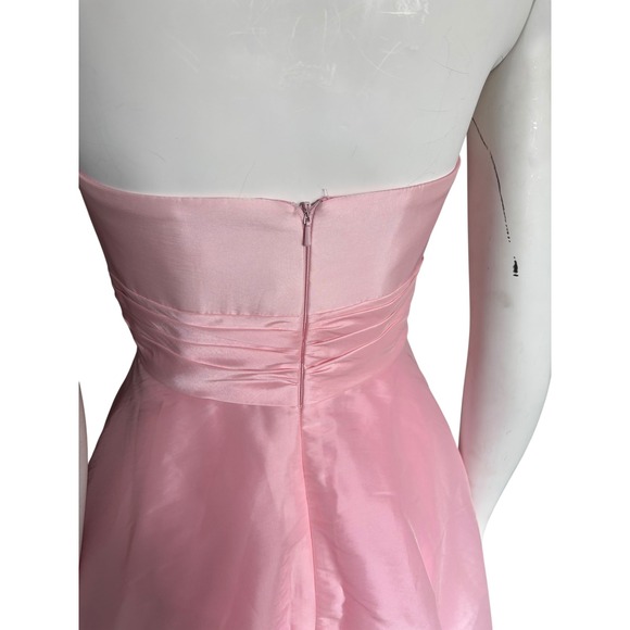 Pink Strapless‎ Dress Party Cocktail Formal Occasion Fit and Flare - Picture 5 of 7